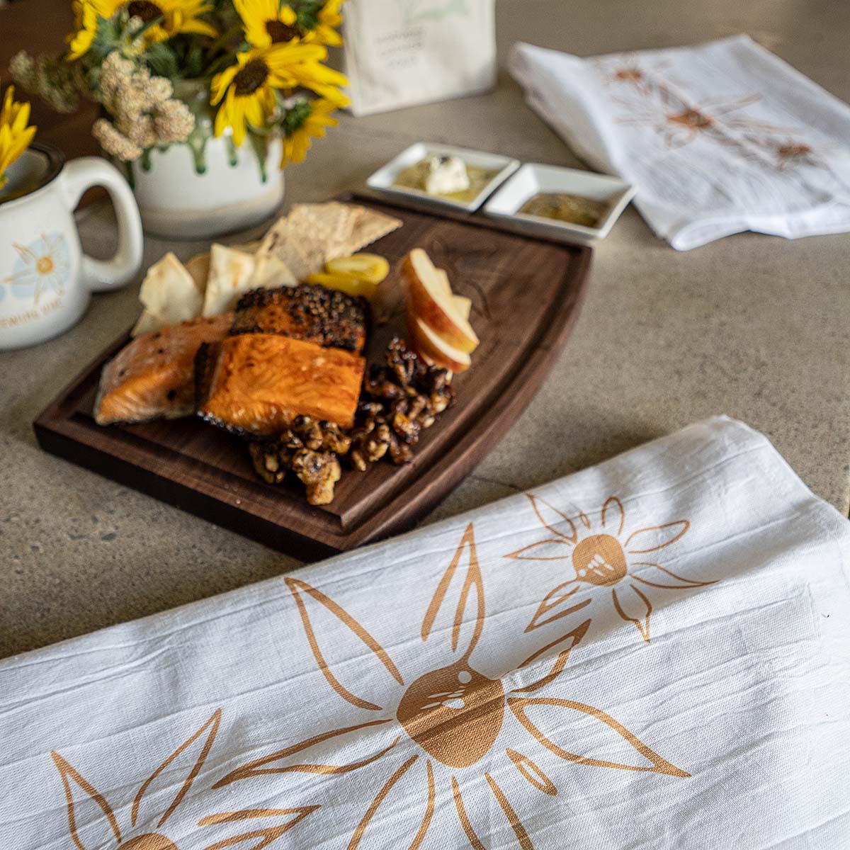 flour sack tea towel | kitchen vibe ~ summer bloom