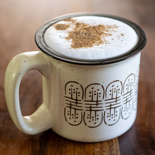 ceramic camp mug | brew vibe ~ muscari spring