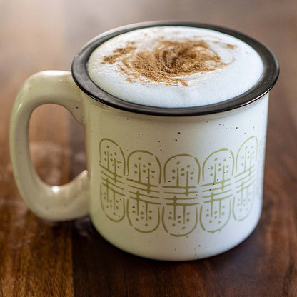 ceramic camp, mug | brew vibe ~ first bloom