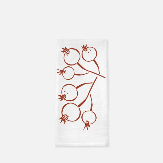 flour sack tea towel | rosehip autumn